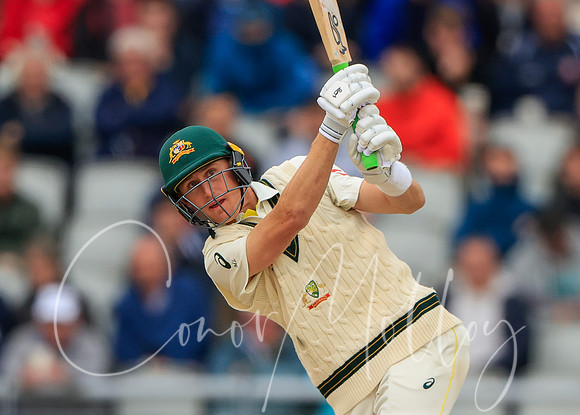 Marcus Labuschagne batting for Australia.