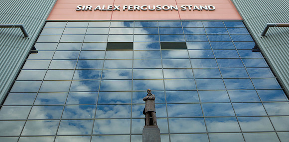Sir Alex Ferguson statue and grandstand