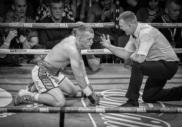 Nathan Clarke takes the count