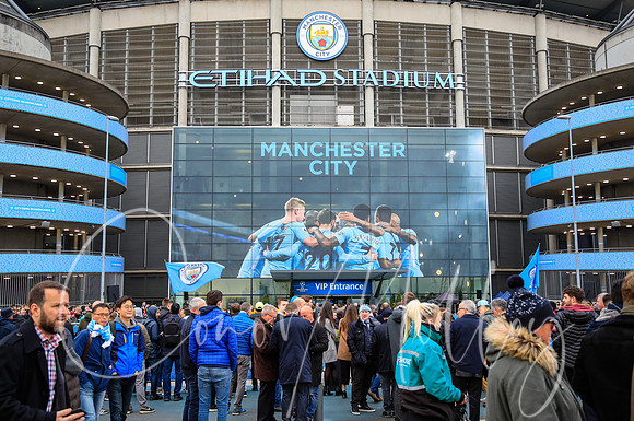 Exterior view of the Etihad Stadium