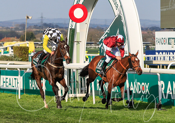 Tiger Roll wins the Grand National on the winning line