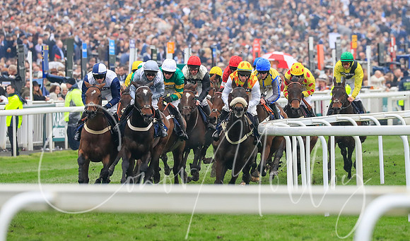 Racing to packed crowds