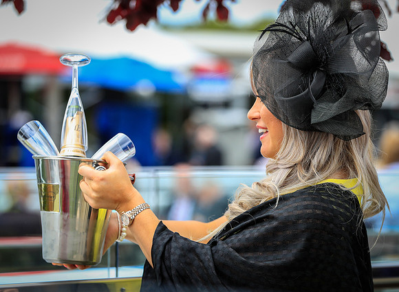 Champagne at the ready