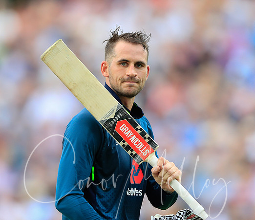 Alex Hales is out for 147 runs