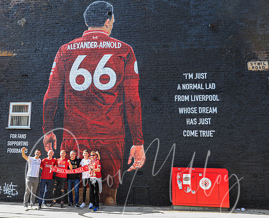 The Alexander Arnold mural at Anfield
